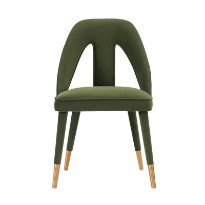 Neda Modern Velvet Upholstered Dining Chair - Manhattan Comfort