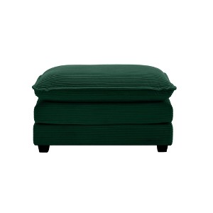 PAGED Modern Style Ottoman Corduroy Fabric Ottoman Foot Rest with Sturdy Frame for Family Room, Living Room - 1 of 4