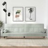vidaXL Sofa Bed Loveseat Convertible Sofa Bed with Cushions for Studio Velvet - 2 of 4