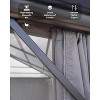 10x12 FT Outdoor Hardtop Gazebo, Permanent Pavilion with Polycarbonate Double Roof, Durable Aluminum Frame, Netting & Curtains, Ideal for Backyard - 4 of 4