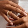 Ross-Simons 1.20 ct. t.w. CZ Crisscross Ring in 18kt Gold Over Sterling - 4 of 4