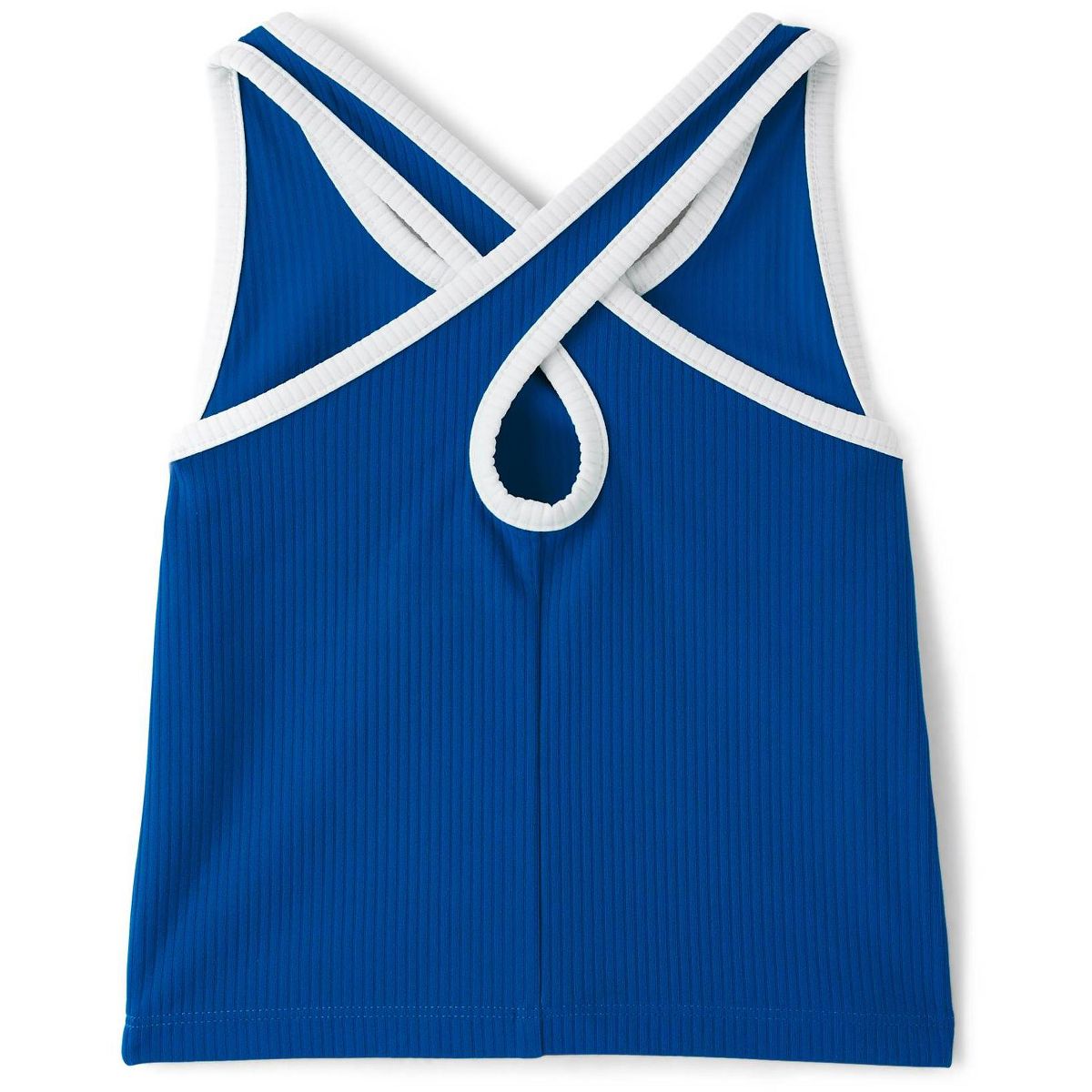 The Children's Place Girls Active Sleeveless Contrast Ribbed Cross Back Tank Top - thumbnail 2