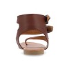 Journee Collection Womens Kyle Ankle Wrap Low Block Heel Sandals - 3 of 4