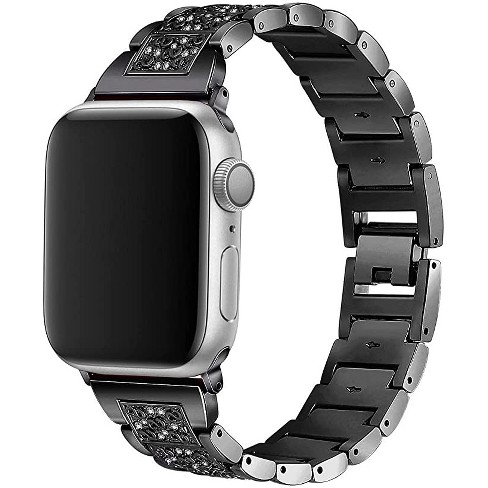 Worryfree Gadgets Metal & Leather Link Band For Apple Watch 38/40/41mm,  42/44/45mm Iwatch Band Series 8 7 6 Se 5 4 3 2 1 - 38/40/41mm - Silver :  Target