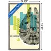 Trends International Star Wars: Mid-century Modern - Millennium Falcon Framed Wall Poster Prints - 3 of 4