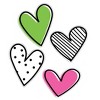 Carson Dellosa Education Kind Vibes Jumbo Doodle Hearts Cut-Outs, 12 Per Pack, 3 Packs - 2 of 3