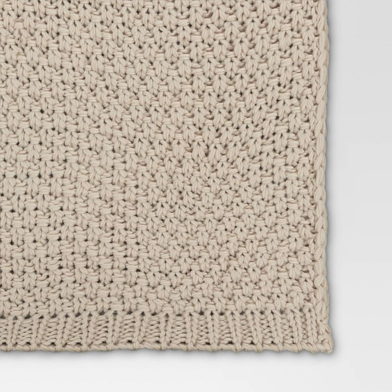 Oversized Recycled Knit Throw Blanket - Threshold™, 5 of 7