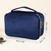 Unique Bargains Velvet Multifunctional Cosmetic Bag 1 Pc - 4 of 4