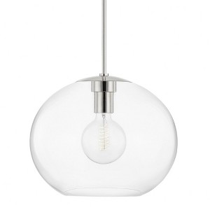 Mitzi Margot 1 - Light Pendant in  Polished Nickel Clear Shade - 1 of 1