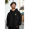 Dalix Alien Embroidery Sweatsuit Set Hoodie Jogger Soft Fleece Relaxed Fit Lounge Mens - 4 of 4