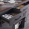 Farmhouse Buffet Cabinet,w/3 Drawer&Adjustable Shelves 52" Sideboard Cabinet,Coffee Bar for Dinning Room,Kitchen,Hallway,and Living Room - 3 of 4