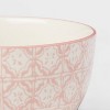 9oz 2pk Stoneware Floral Mini Bowls Pink - Threshold™ - image 3 of 3