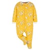 Gerber Baby Girls' Sleep N' Play Pajamas, 4-pack - 2 of 4