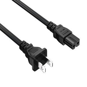 SANOXY 10ft 18 AWG 2-Slot Polarized Notebook Power Cord (IEC320 C7 to NEMA 1-15P) - 1 of 4