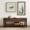 48" Open Top Storage Bench with Shoe Shelf - Saracina Home - 4 of 4