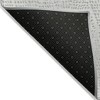 Silver And Ivory Geometric Washable Indoor Outdoor Area Rug - 4 of 4