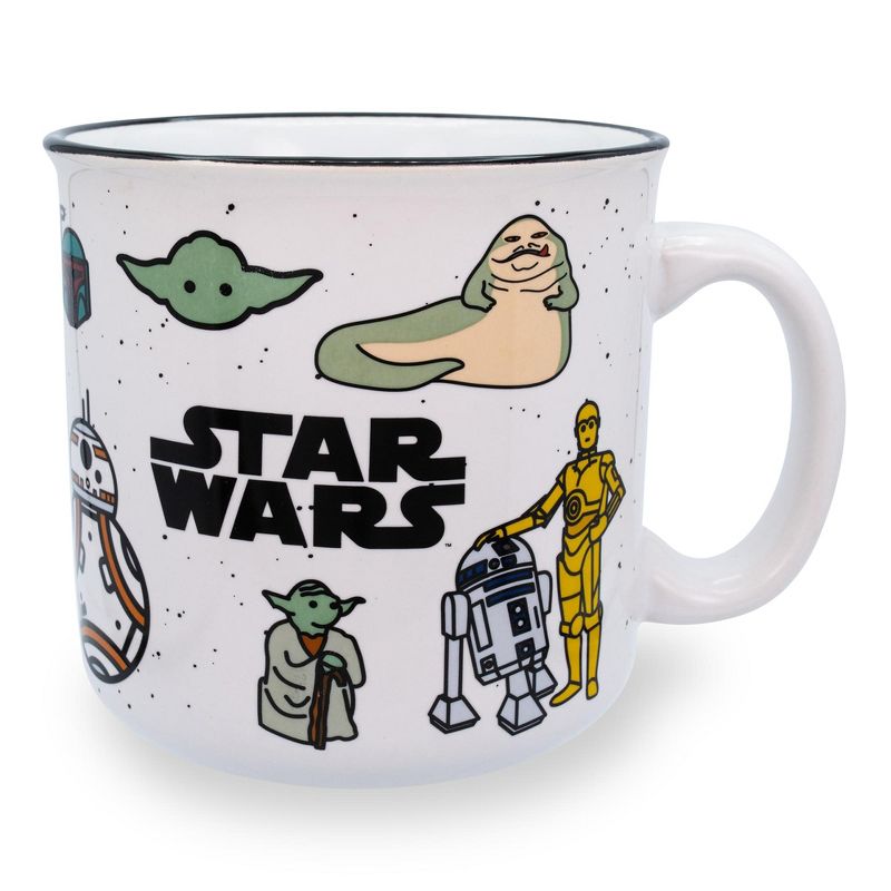 Silver Buffalo Star Wars Characters Ceramic Camper Mug | Holds 20 Ounces, 1 of 7