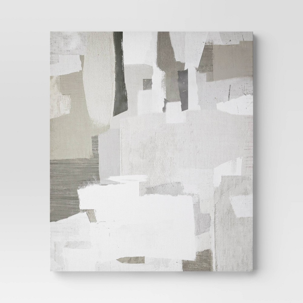 Photos - Wallpaper 36" x 30" Abstract Unframed Wall Canvas - Threshold™