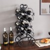 Boersma 8-Bottle Freestanding Metal Wine Rack, Portable,4-Tier for Desktop,Restaurant,Wine Cellar - 2 of 4