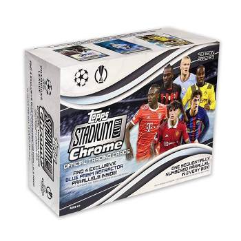 2022-23 Topps UEFA Stadium Club Chrome Soccer Trading Card Mega Box