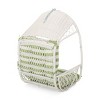 Coolbibila Indoor Outdoor Wicker Hanging Chair With Cushion,Patio Rattan Weaving Basket Shaped Lounge Seat Chair,Stand Not Included - 3 of 4