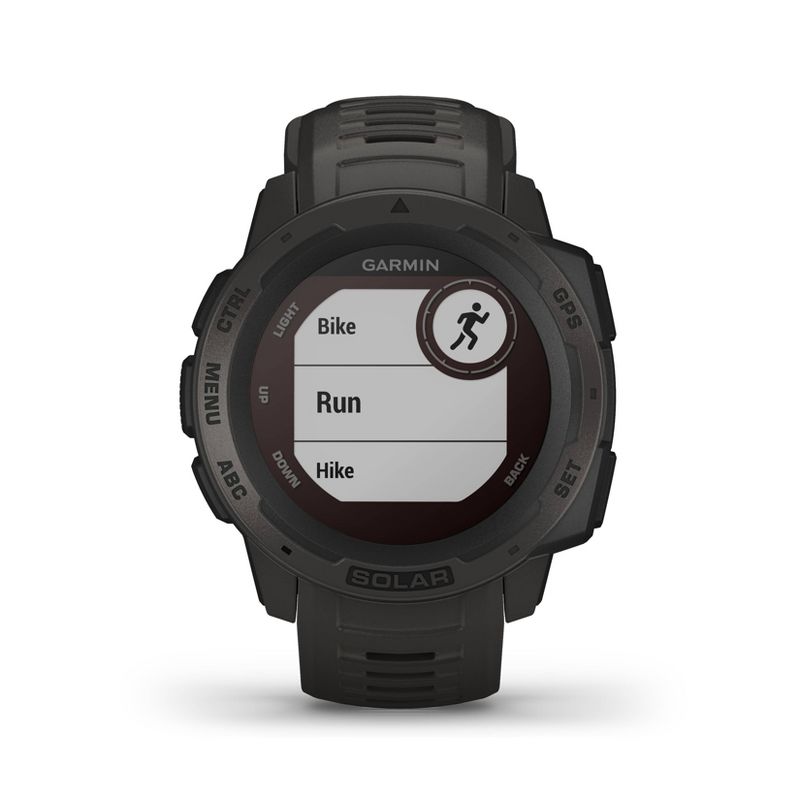 Garmin Instinct Solar Graphite Rugged GPS Smartwatch with Solar Charging, 5 of 12