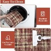 Washable Non-Slip Plaid Carpet - Farmhouse Living Room & Bedroom Rug, Soft Office Decor - 4 of 4