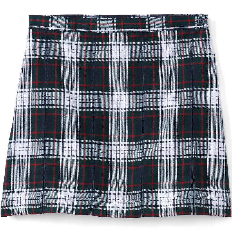 Lands' End School Uniform Kids Plaid Box Pleat Skirt Top of the Knee, 1 of 3