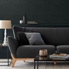 Silk Texture Natural Dark Grey Plain Paste the Wall Wallpaper - 2 of 4