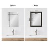 Amanti Art Mirror Makeover Bathroom Mirror Frame Border Kit - Fully Assembled Peel and Stick Frame - Mirror NOT Included - Accent Bronze Narrow Trim - 4 of 4