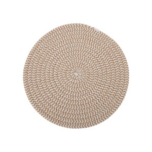 Unique Bargains Trivet Round Rope Woven Mat Cotton Non-woven Fabric 7.87"x7.87"x0.31" - 1 of 3