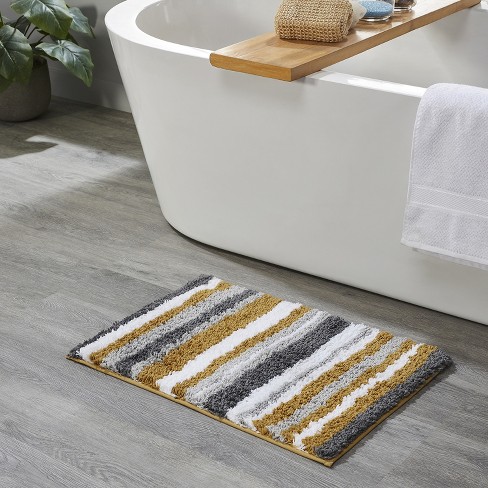 20x60 Hotel Collection Bath Rug White/sage - Better Trends : Target