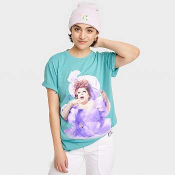Pride Adult Drag Queen 'Ginger Minj' Short Sleeve T-Shirt - Turquoise Blue