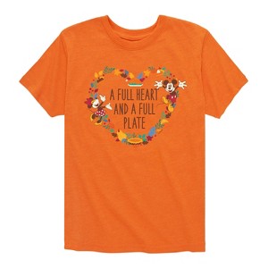 Boys' - Disney - A Full Heart And A Full Plate Short Sleeve Graphic T-Shirt - 1 of 4