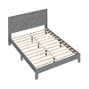 Galano Queen Payne Luxe Bed with Headboard – Concrete Cool Grey - 3 of 4