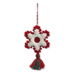 tagltd Snowflake & Tassel Christmas Ornament - 1 of 1