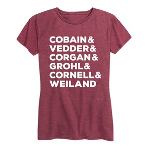 Women's - Instant Message - Grunge Stars Short Sleeve Graphic T-Shirt - 1 of 4