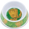 Buckle-Down Single Melamine Pet Bowl - 7.5 (16oz) - Marvel Comics Groot Happy Pose + Groot Poses Music Notes Greens - 2 of 2