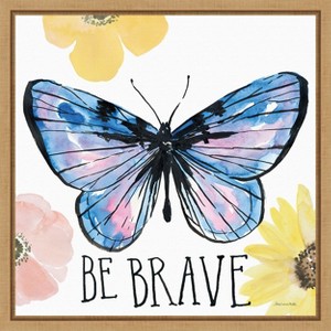 Amanti Art Beautiful Butterfly IV by Sara Zieve Miller Canvas Wall Art Print Framed 16-in. x 16-in. - 1 of 4
