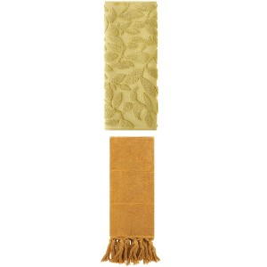 REGALWOVEN 2 Packs Soft Absorbent Cotton Hand Towels with Tassels 14" x 30" - 1 of 4
