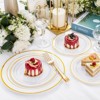 Aoibox 300-Piece Gold Plastic Cutlery Set - Heavy Duty Disposable Silverware Includes Forks, Spoons, Knives for Parties, Weddings, Events - 2 of 4