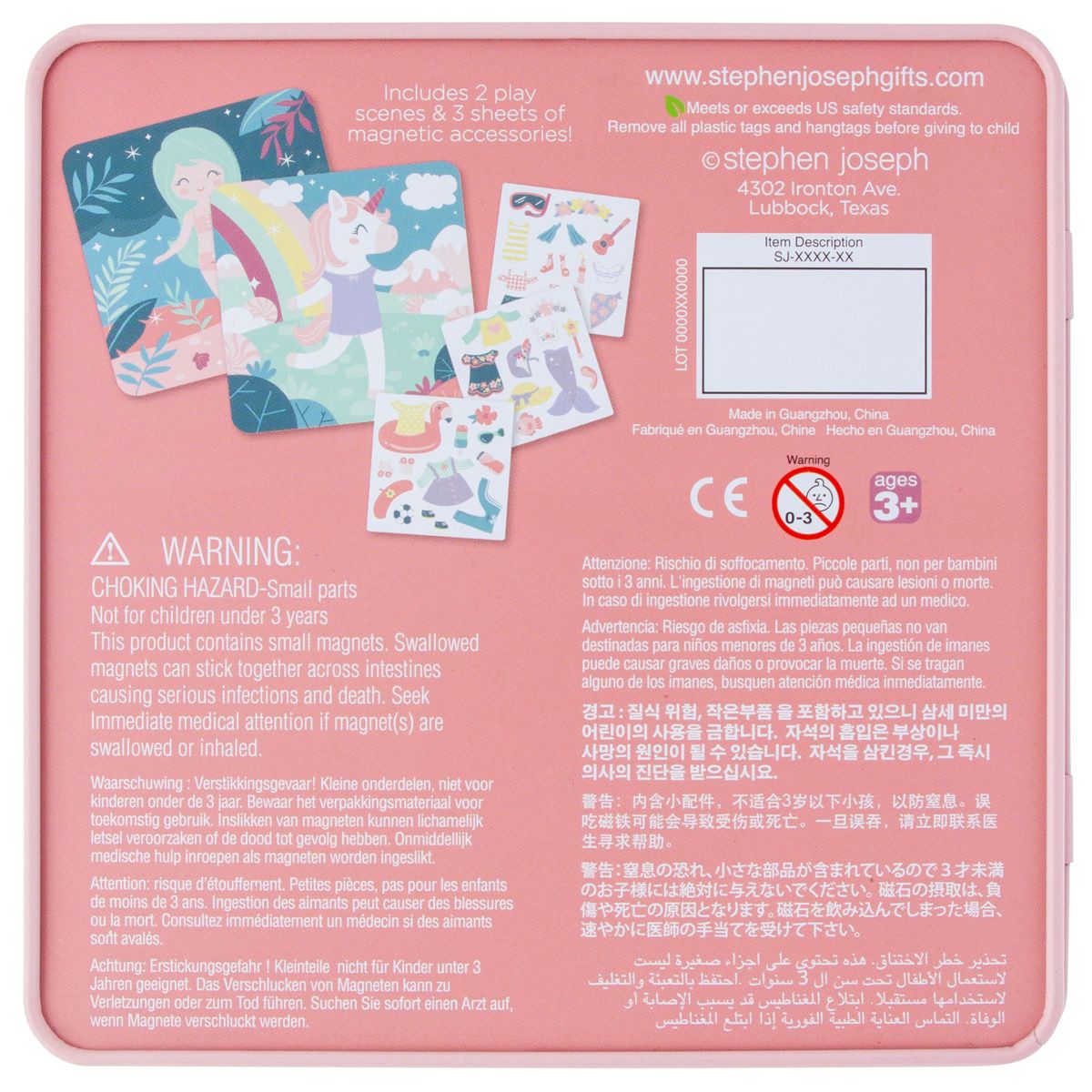 Stephen Joseph Gifts Kids Travel Tin Magnetic Dress Up - thumbnail 7