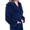 ADR Plush Fleece Robe for Women, Long Hooded Bathrobe with Hood, Plus Size - 3 of 4
