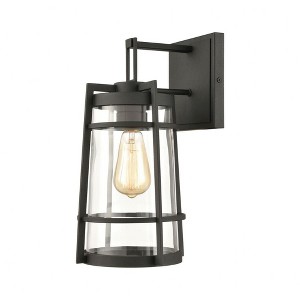 Elk Home Crofton 1 - Light Wall Light in  Charcoal - 1 of 3