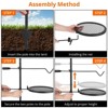 Swivel Campfire Grill,Open Fire Grate Pit,Over Fire Camp Grill with Carrying Bag,Adjustable Swivel Grill-Grate and Hanger Rod for Outdoor Camping BBQ - 3 of 4