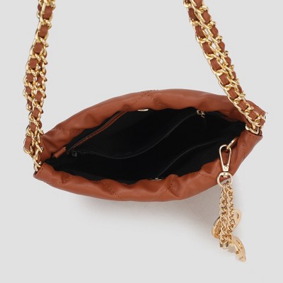MKF Collection Loriana Quilted Shoulder Bag Stylish Vegan Leather with Spacious Design by Mia K- Black — фото 7