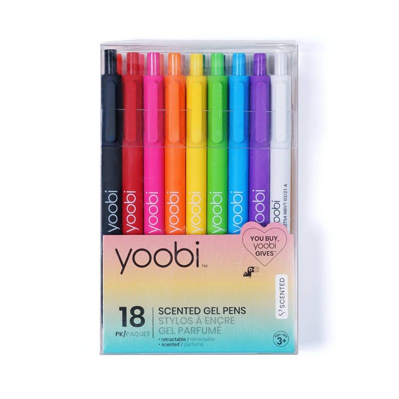 18ct Rollerball Gel Pens Retractable Multicolored  - Yoobi&#8482;, 1 of 12