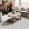 NicBex Ottoman for Bedroom, 2 Tier Ottoman with Wooden Shelf,Ottoman for Bedroom,Living Room,Entryway - 2 of 4
