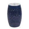 Mosaic Patio Side Table with Roman-patterned Ceramic Tile Top and Iron Frame, Outdoor End Table for Patio -Christopher Knight Home - 4 of 4