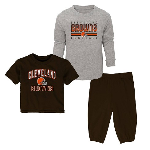 Nfl Cleveland Browns Toddler Boys' 3pk Coordinate Set - 3t : Target